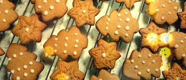 Рождественское пряное имбирное печенье