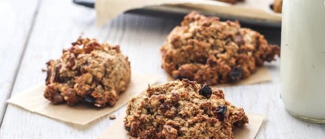 Овсяное печенье с яблочным пюре