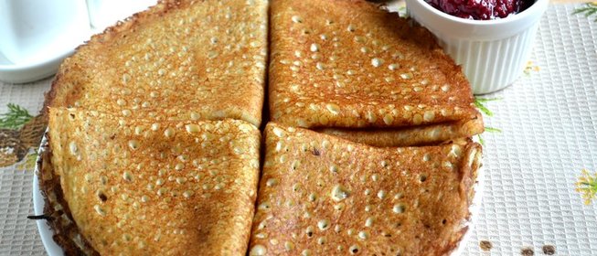 Быстрые дрожжевые блины