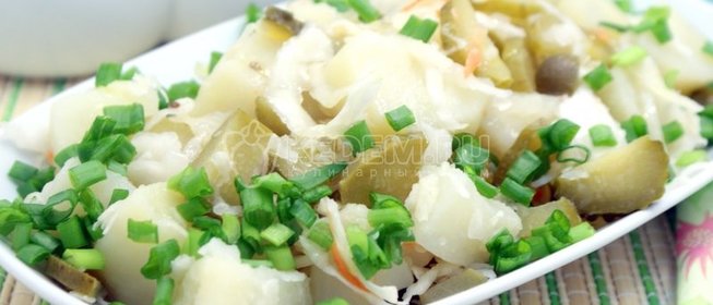 Печенка с луком и чесноком