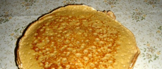 Блины из блинной муки на кефире