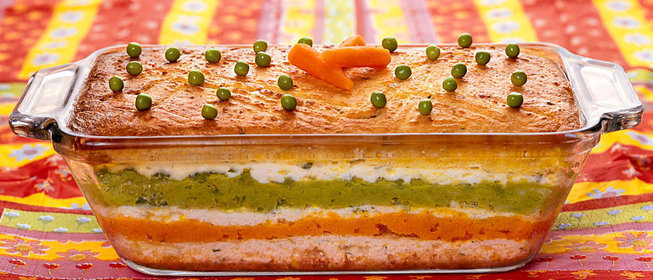 Творожная запеканка Три цвета