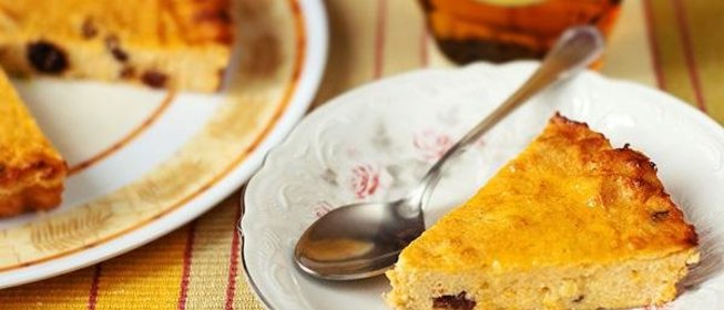 Творожная запеканка с курагой