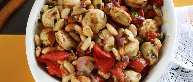 Фасолиа плаки - рагу из белой фасоли