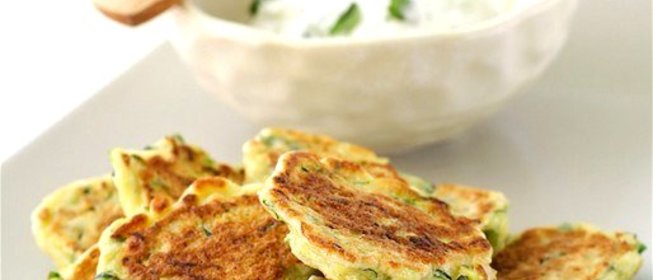 Оладьи из кабачкового пюре