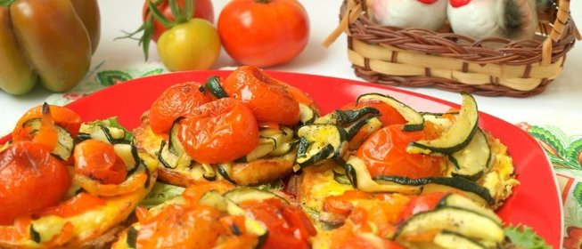 Овощи-гриль запечённые с адыгейским сыром