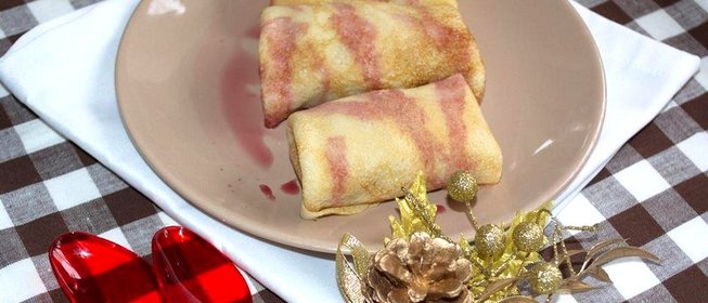 Блинчики нежные с ананасовым кремом