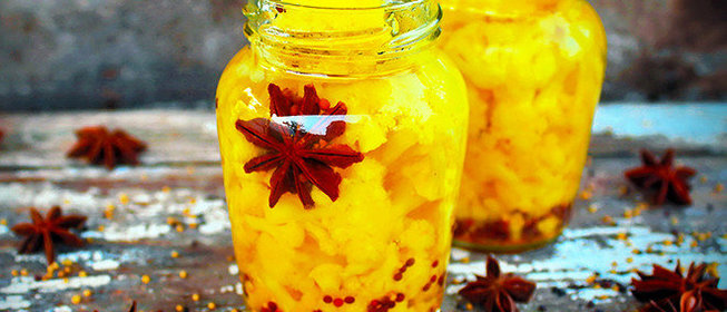 Цветная капуста в сладком маринаде