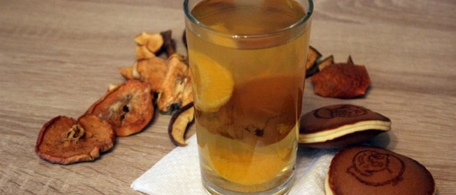 Компот из сухофруктов с мандаринами