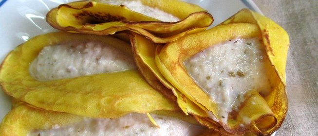 Блинчики с грушевой начинкой