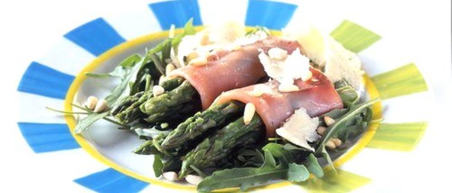 Спаржа на гриле в прошутто