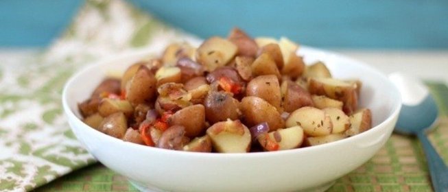 Картофель с беконом