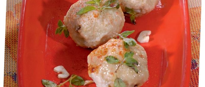 Клецки с грибами