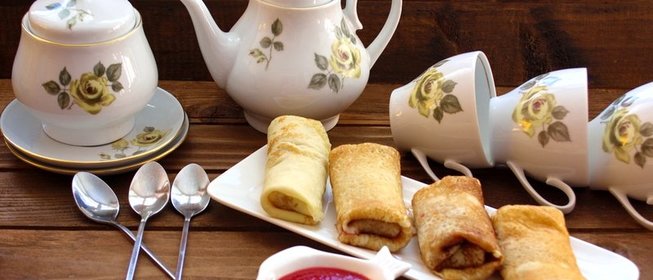 Блинчики со сладкой начинкой