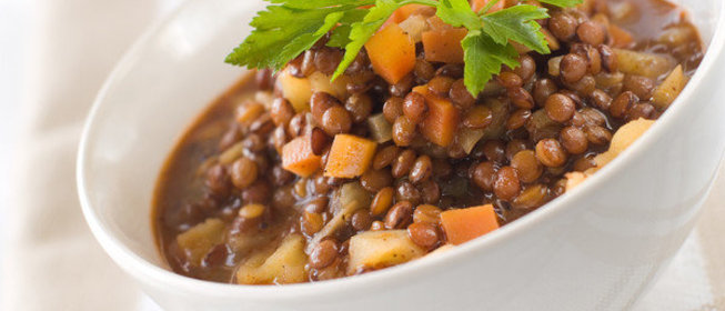 Рагу из чечевицы