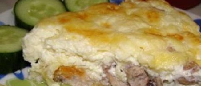 Молоки горбуши в омлете с сыром