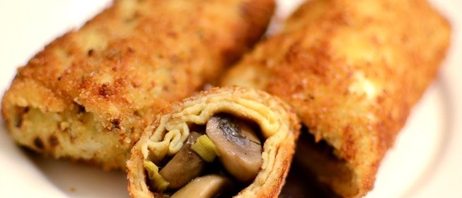 Блинчики с овощной начинкой