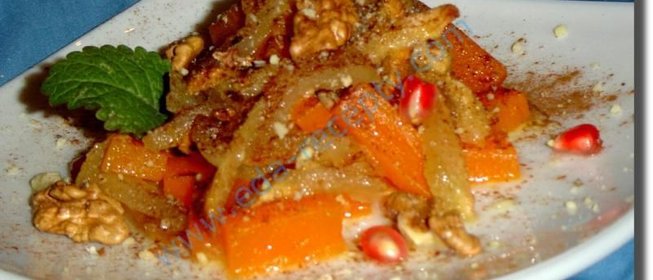 Запеканка из тыквы с яблоками в духовке