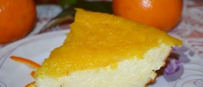 Творожная запеканка с апельсином