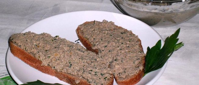 Паштет из печени говядины