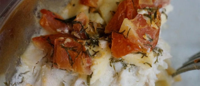 Запеканка из пенне с индейкой и томатами