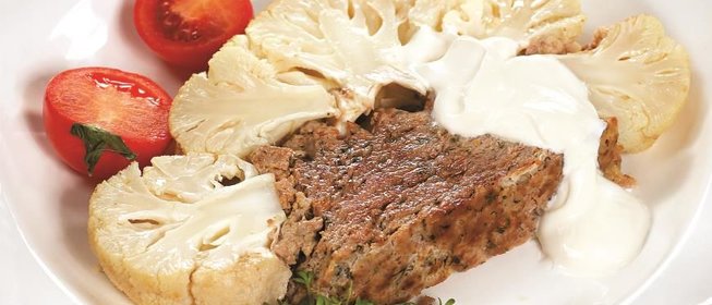 Цветная капуста, фаршированная мясом