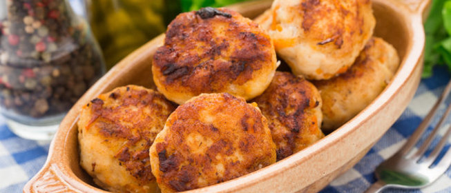 Рыбные котлеты с кальмаром