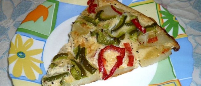 Картофель запеченный с болгарским перцем