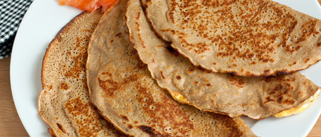 Гречневые галетты (блинчики) с яйцом