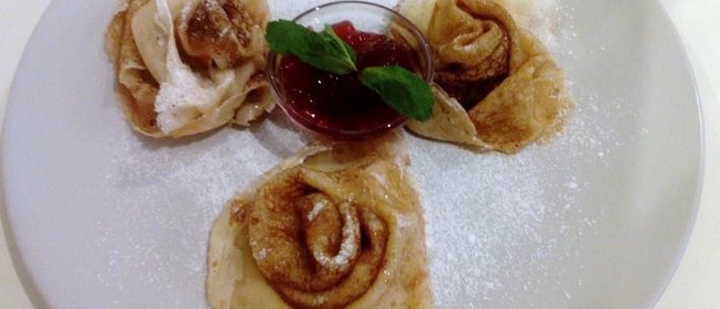 Блинчики Нежные розы