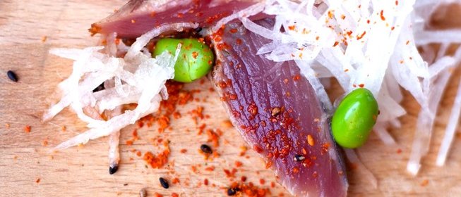 Татаки из тунца бонито