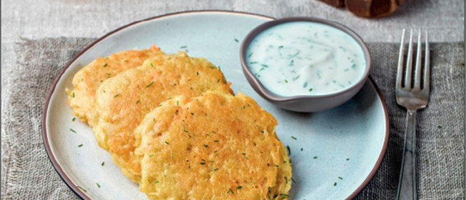 Драники с начинкой из лосося от Михаила Ширвиндта