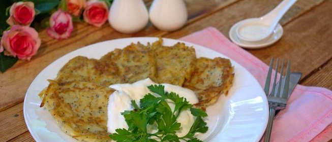 Деруны или драники с маком