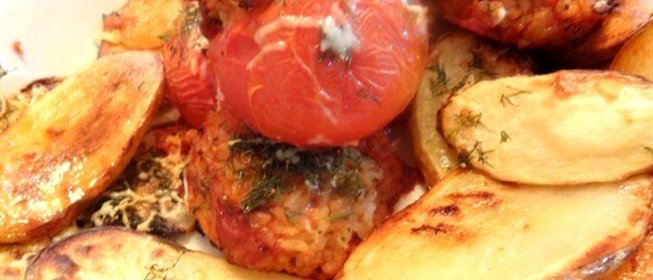 Помидоры, фаршированные рисом