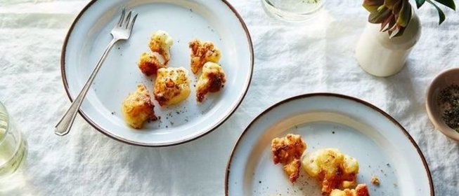 Запеченная цветная капуста с пармезаном