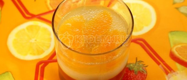 Десерт «Апельсиновый стакан»
