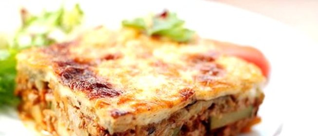 Мусака с картофелем и баклажанами