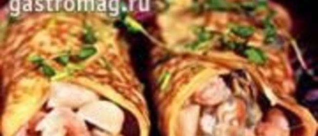 Блины с морепродуктами