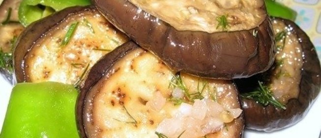 Баклажаны в заливке