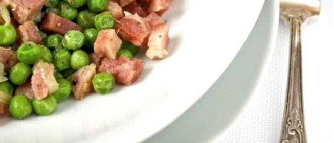 Горошек с ветчиной