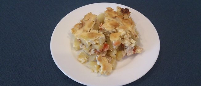 Молодой картофель с курицей