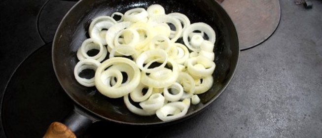 Лук репчатый жареный