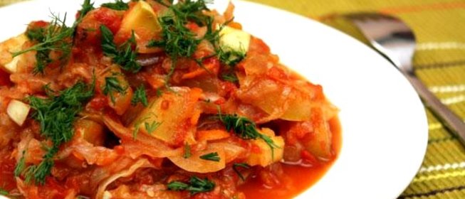 Овощное рагу с кабачками