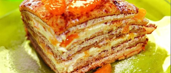 Блинчатый пирог десертный