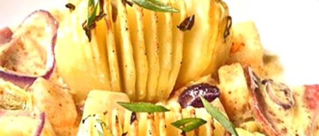 Картофель с ананасом