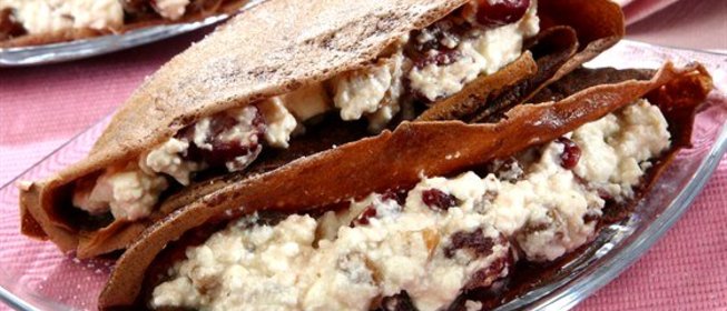 Шоколадные блины с ромом