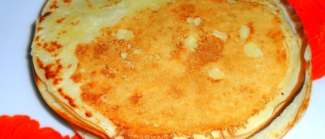 Блины из простокваши по‑домашнему