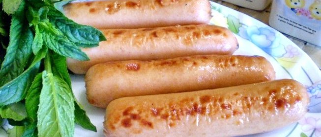 Сосиски на мангале