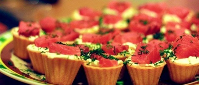Тарталетки с рыбной начинкой