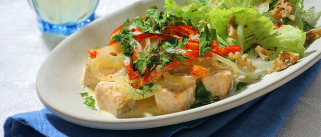 Рагу из лосося